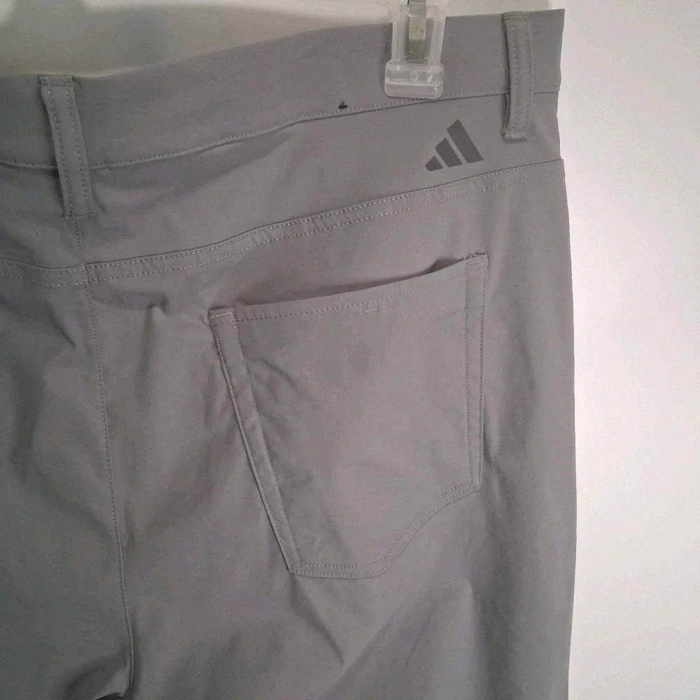 Adidas Mens 38x30 Ultimate365 Performance 5 Pocket Golf Pants Stretch Waist Grey